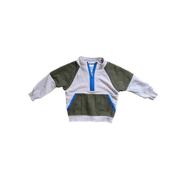 Hanna Andersson Other - Hanna Andersson Colorblock 1/2 Zip Pullover Sweatshirt in French Terry Size 3T